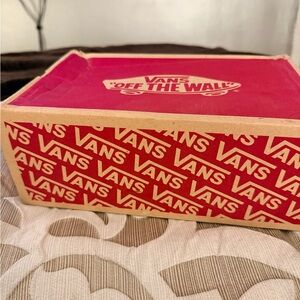 Vans Red and White Shoe Box